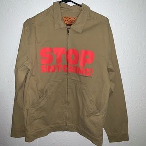 FTP Stop Snitching khaki work jacket
